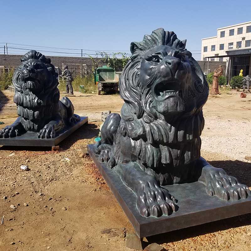 匯豐銅獅子，銅匯豐獅子，銅雕塑廠家，銅獅子廠家